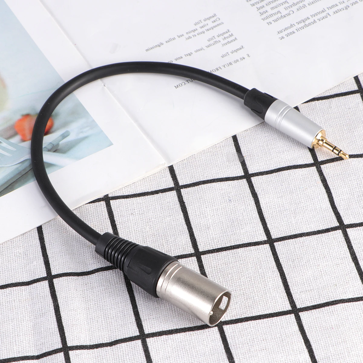 

Audio Cable 3.5mm Male to XLR Male Adapter Plug for Microphone Speaker Amplifier Camera PC Line Audio Video Accessories