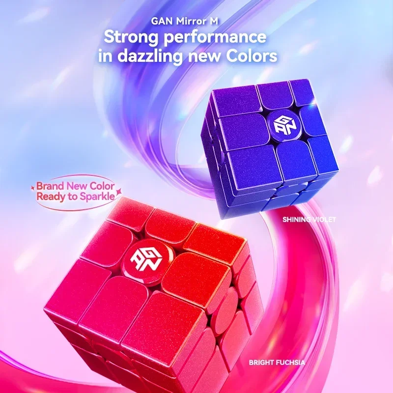 [ECube] GAN Mirror M Cube 3X3 Magnetic Cast Coated Magic Speed Cube Professional Gan Mirror M Fidget Toys Cubo Magico Puzzle