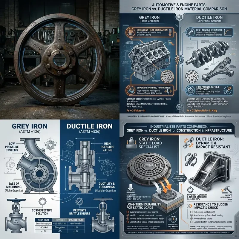 for  Brand High Precision  A536 65-45-12 Industrial Grade Gray Cast Iron Flywheel for Automotive ISO9001 Certified
