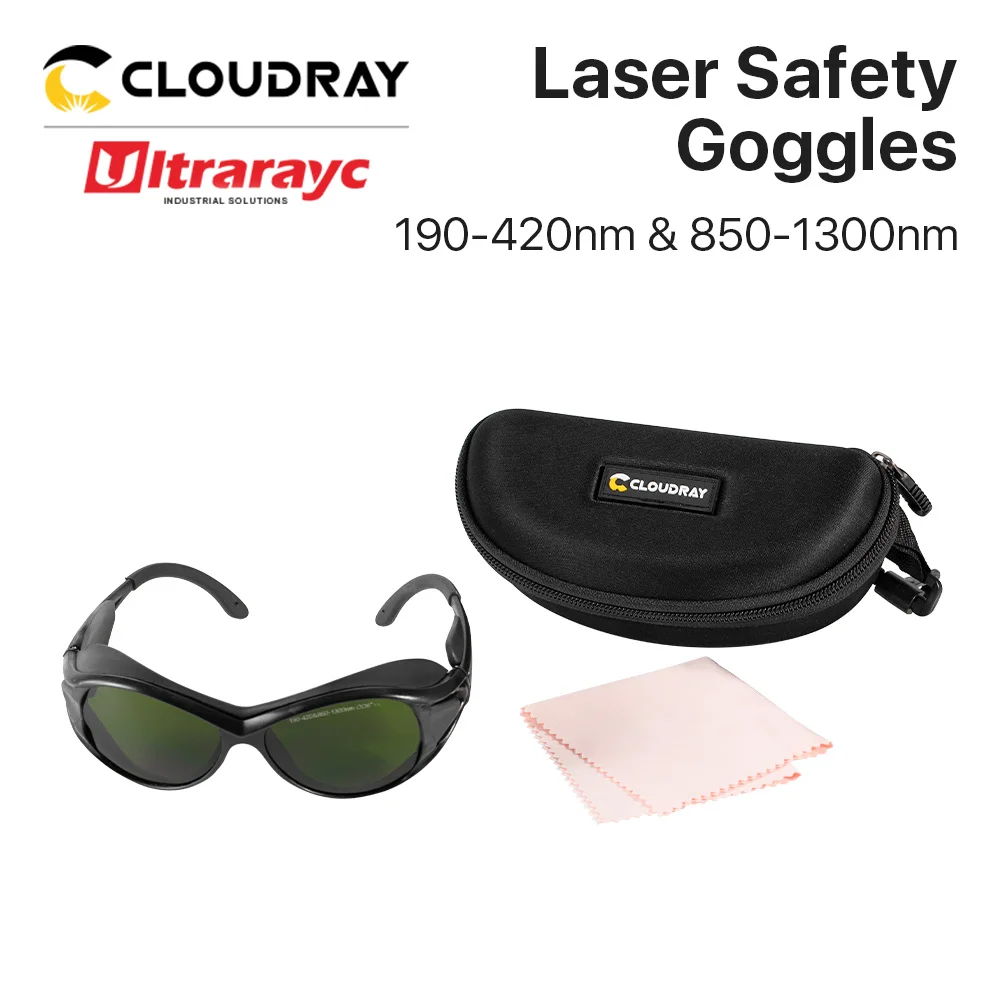 Ultrarayc Laser Óculos de Segurança, Óculos de Proteção para Fibra, Estilo A, OD6 + CE, 1920-420nm, 850-1300nm