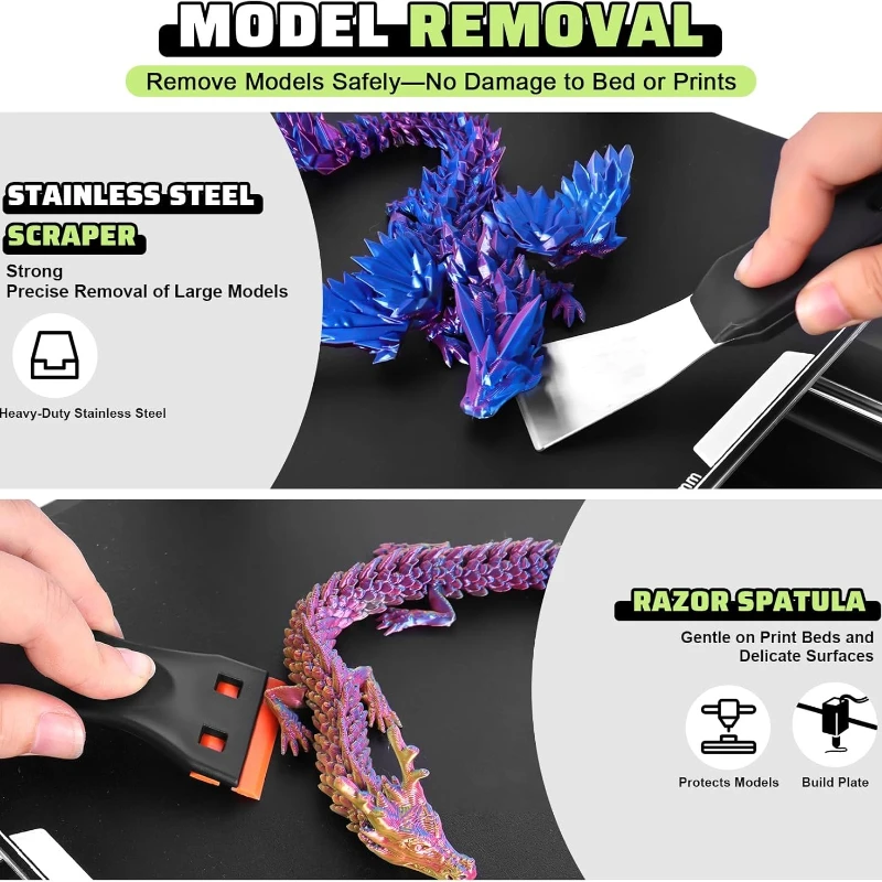 34 個の 3D プリンターツールキット、すべての FDM/SLA プリンター用、クリーニング、仕上げ、カット、DIY 3D プリンターアクセサリー