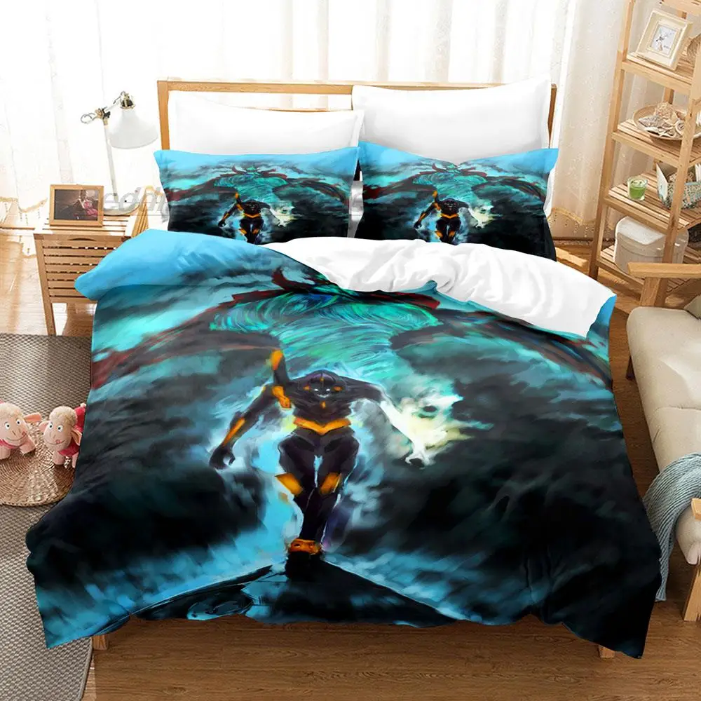 

New Tengen Toppa Gurren Lagann Bedding Set Single Twin Full Queen King Size Bed Set Aldult Kid Bedroom 3D Anime Bed Sheet Set