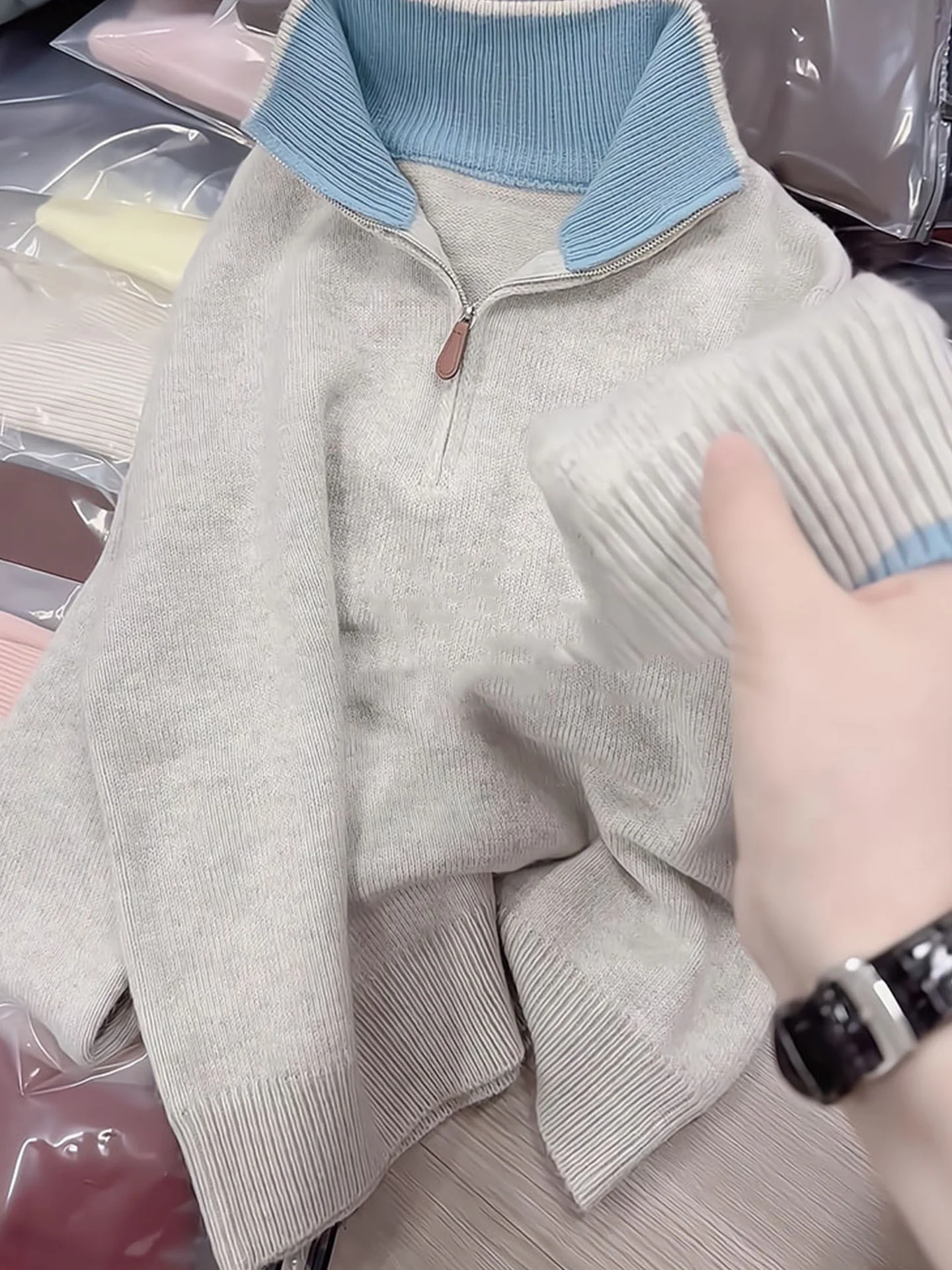 

Ele Long Sve Knitted Sweater Comfortable Warm High-End Autumn Faion New Sle Knitwear Casual Top for Women