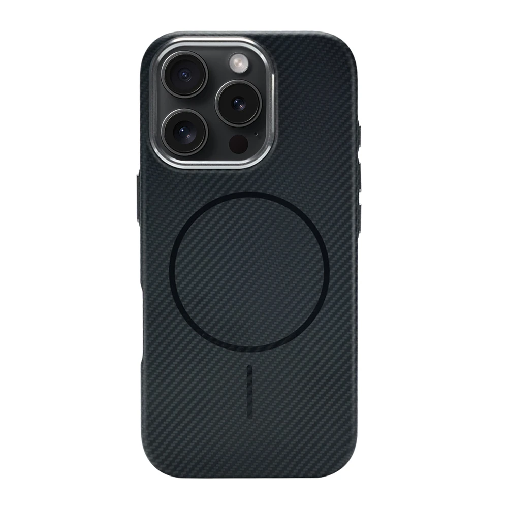 YUEDESHENG Luxus Carbon Faser Muster Magnetische Slim Hard Case für iphone 17 Pro Max 16 15 14 Für Magsafe Wireless Charge Ultra dünne Abdeckung 5