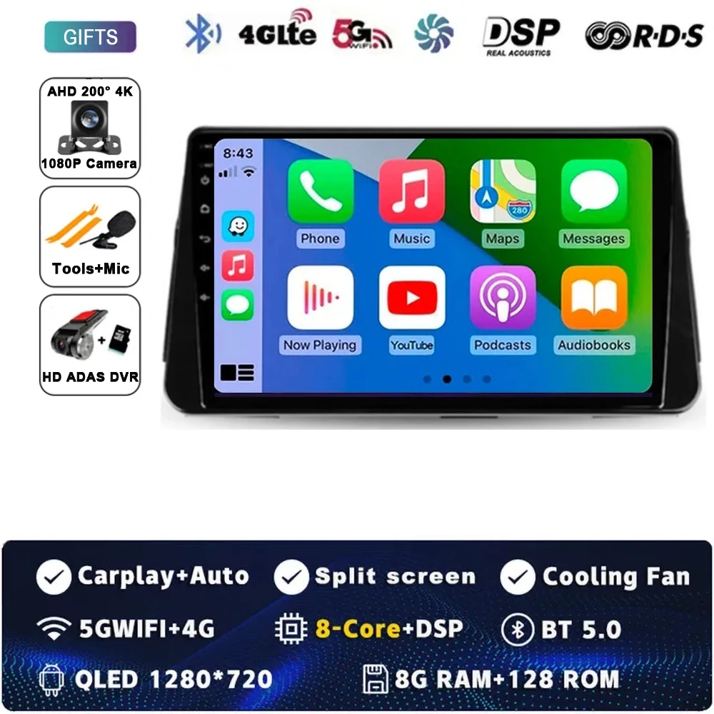 Android 15 Carplay Auto Voor NISSAN MICRA KICKS 2017 2018 2019 Autoradio Multimedia Video Player Navigatie GPS Geen 2Din 2 Din 4G