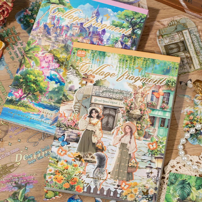 

Бумага Mr, 20 шт./книга, кусочки коллажа, домашний светильник, винтажная двойная полупрозрачная наклейка, книга, креативные канцелярские наклейки, сделай сам, справочник