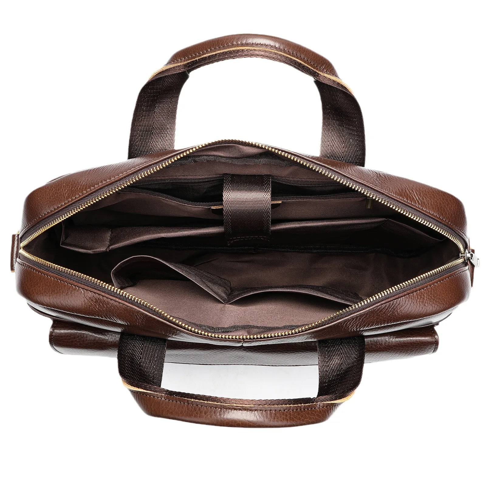 Genuine Leather Men's Shoulder Bags Men Travel Handbags Large Capacity Commuting Casual Crossbody Messenger Bag