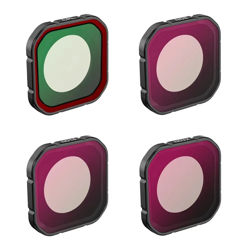 B30C-4PCS Lens Filter CPL ND8/16/32 Filter Kit For Insta360 Ace Pro2 Action Camera ND Dimming CPL Polarizer Accessory