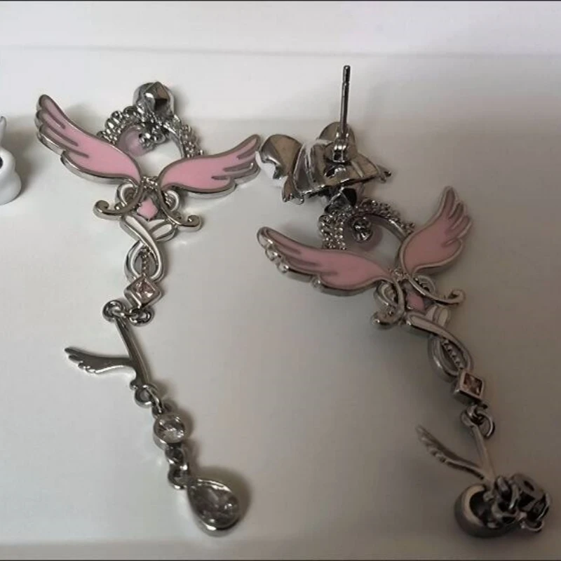 Puella magi madoka magica anime mercadoria diabo forma akemi homura brincos cosplay prop acessório