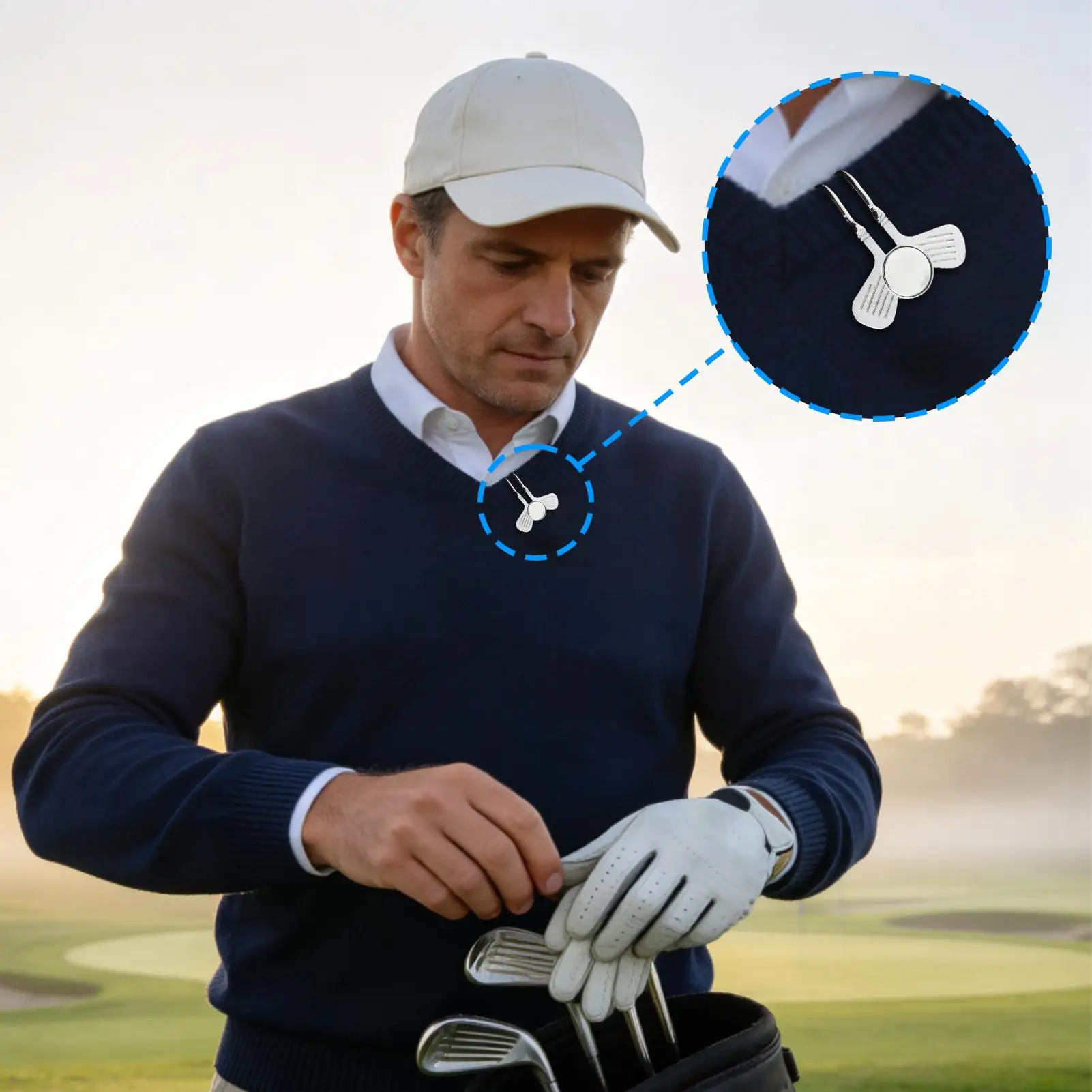 Magnetic Ball Marker Magnetic Unisex Portable Training Aids Golf Hat Clip Ball Marker For Beginners Players Enthusiasts Backyard