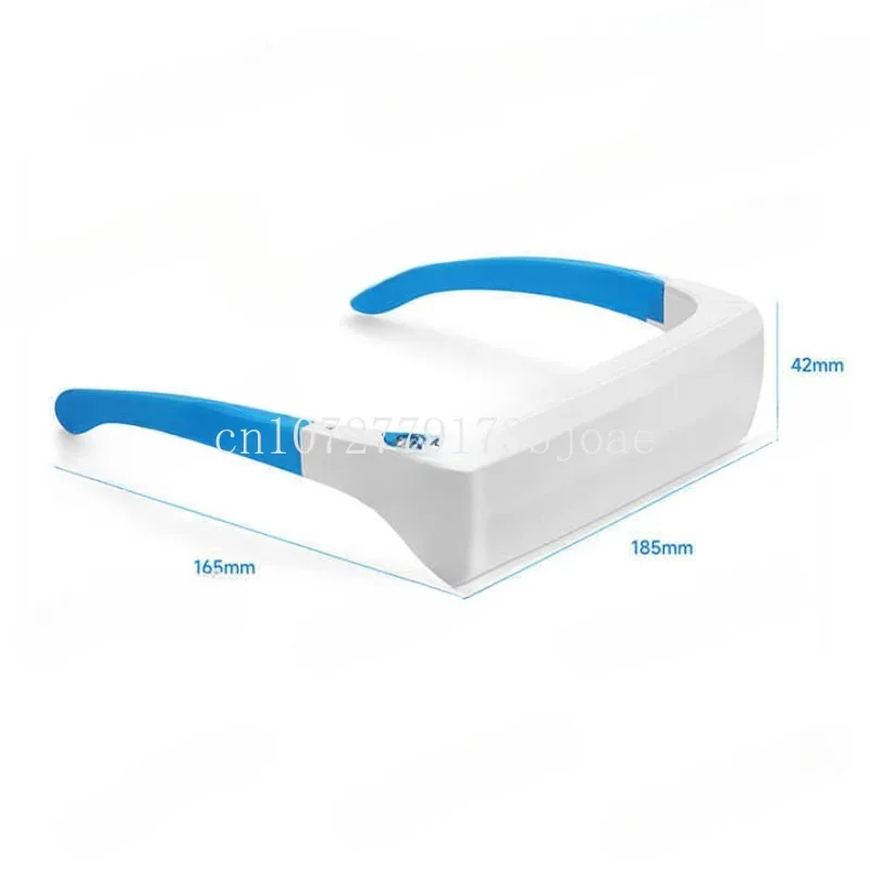 

blue light wearable built-in battery led light anti motion sickness medical therapy glasses SAD Phototherapy glasses