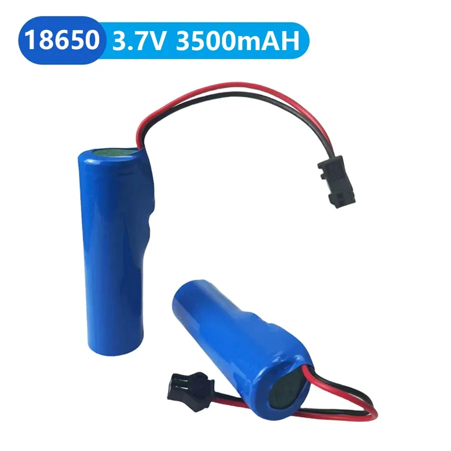 Batería recargable de iones de litio, pila de 3,7 V, 18650, 3500mAh, 18650, enchufe SM, 3,7 V