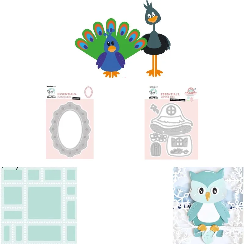 The Mushroom House Is a Two-story Building New 2026 Metal Cut Dies Scrap Booking to Make Paper Engraving Frames Card Craft Set