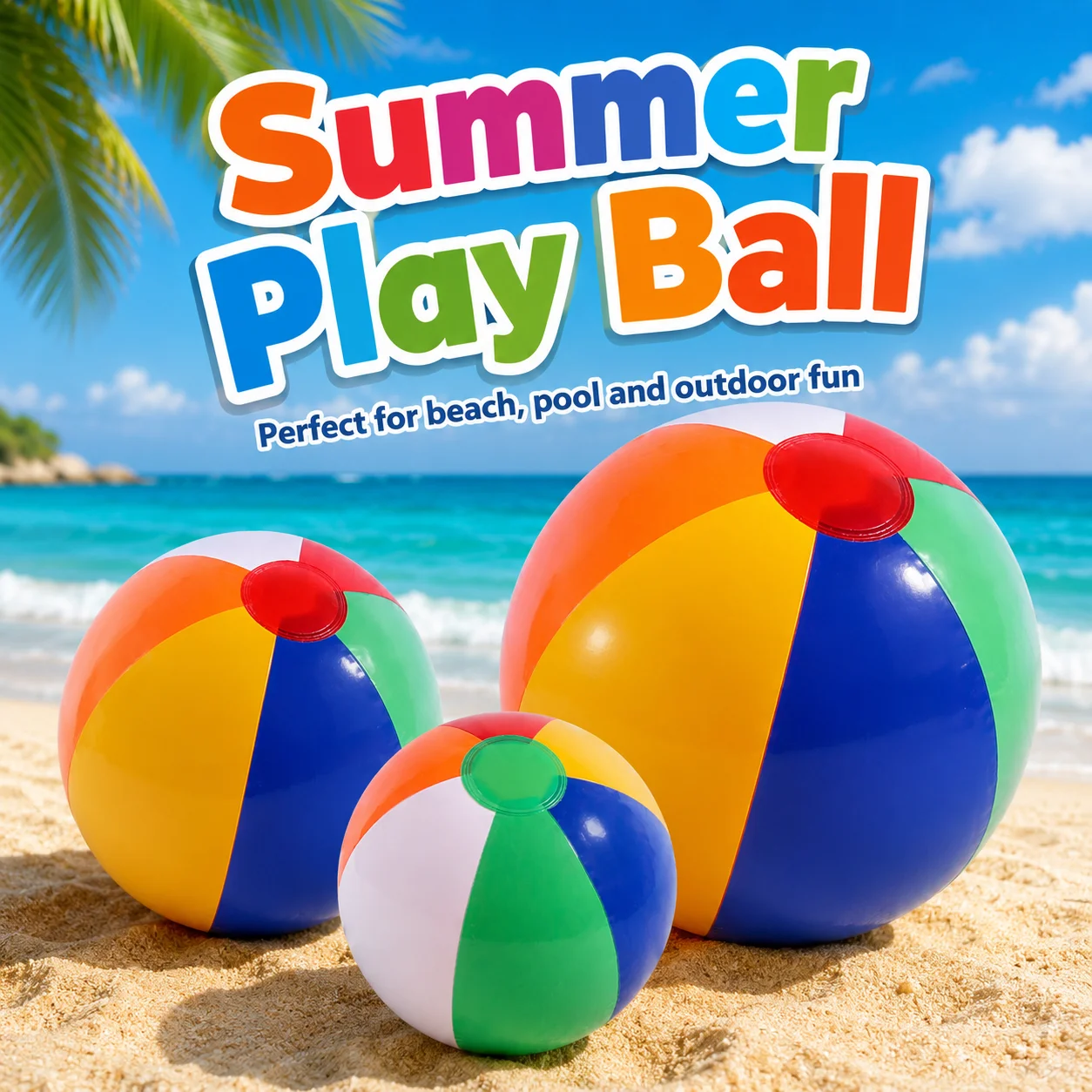 1PC Inflatable Beach Ball, Summer Pool Toy Fruit Animal Print PVC Water Play Ball for Adults, Swimming Pool Beach Party Outdoor