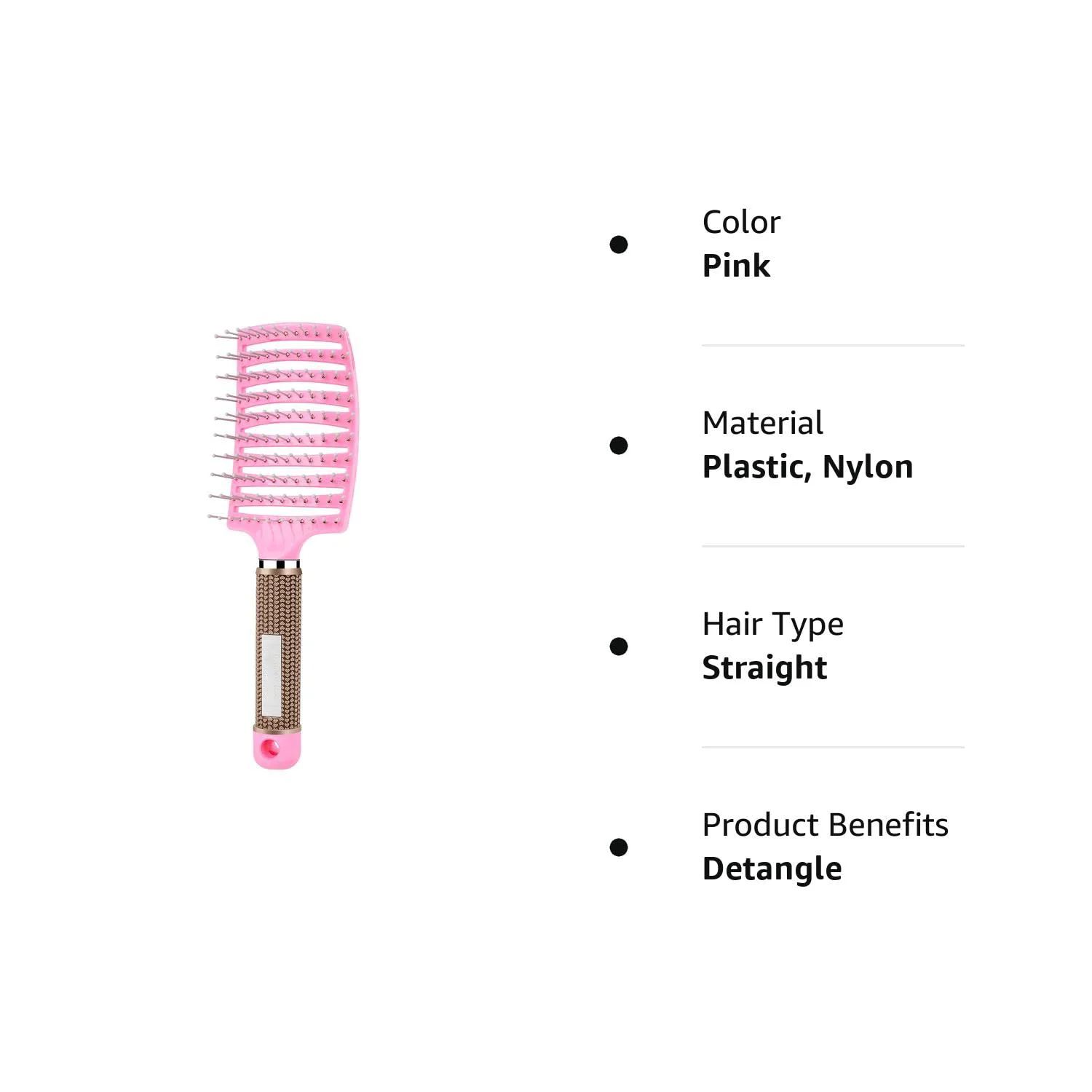 Hair Brush, Professional Curved Vented Brush for Faster Blow Drying for Women, Men, Paddle Detangling Brush for Wet Dry Curly