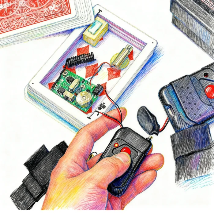 Cubierta de mano Invisible profesional, tarjeta de Control remoto, magia para escenario, mentalismo y accesorios de trucos de ilusionismo