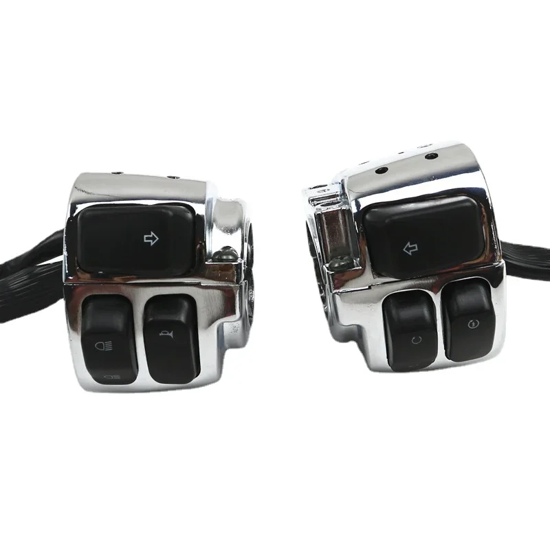 Motorcycle Handlebar Switches Control Kit Wiring Harness Switch for Harley Softail Dyna Sportster V-rod 1996-2012