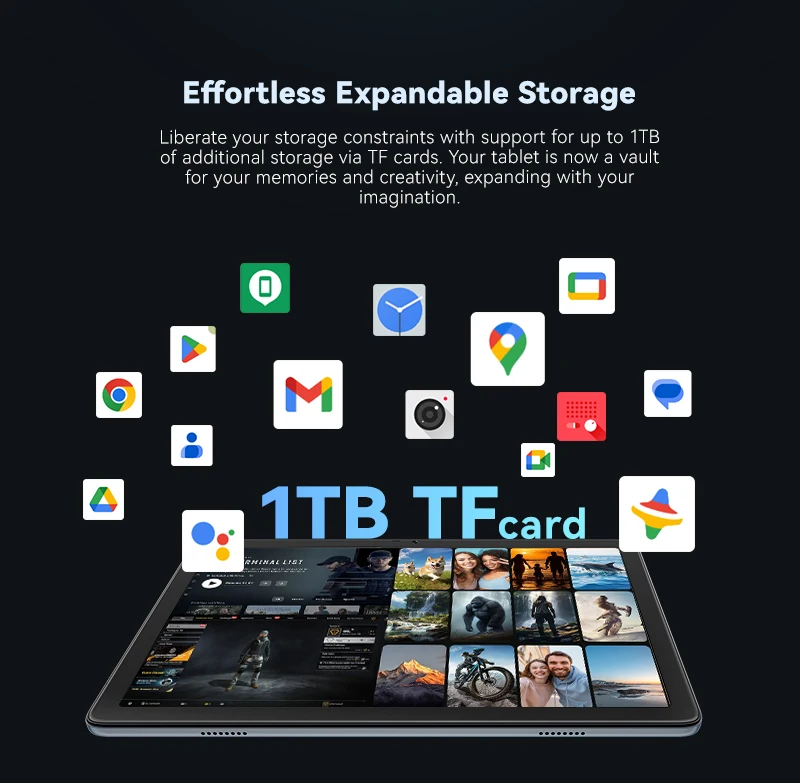 Tablet Cubot TAB 65, Android 15, Octa-Core, 12GB RAM(4GB+8GB), 128GB ROM, 10.1-Inch HD+ 90Hz Screen, 13MP Camera, 6200mAh, OTG