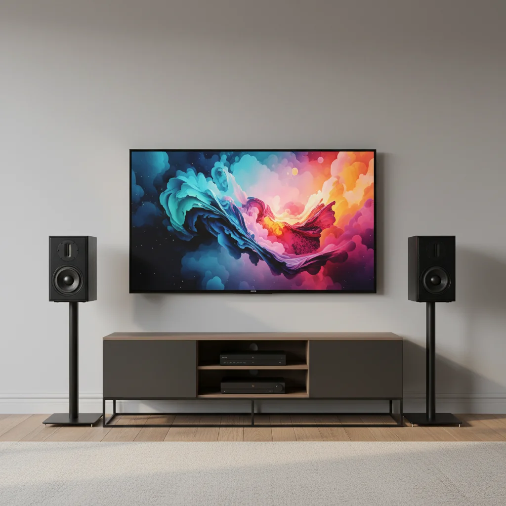 Samtronic Professional 5.25 Inches Studio  Speaker Audio Stereo Surround Home Theatre Amplifier Bookshelf Speakers