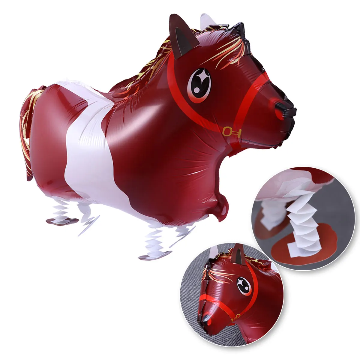 

Walking Horse Balloon Premium Reusable Decorative Birthday Party Foil Balloons Kids Toy Helium Inflate Graduation
