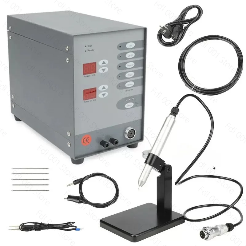 100A Laser Pulse Argon Spot Welding Machine Handheld Metal Cold Welding for Silver Rings Necklaces Jewelry Touch Welding Tool