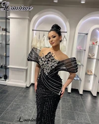 2024 High Fashion Black Celebrity Dresses Designer Sparkly Evening Gowns Luxury Vestidos De Gala Haute Coutures Pageant Gowns