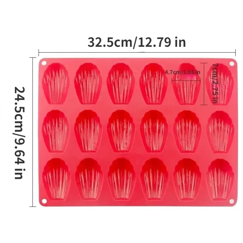 Food Grade Silicone Madeline Mold Cookies Pan Mold Nonstick Baking Pan for Make Madeleine Cookies Baking Tool - Image 6
