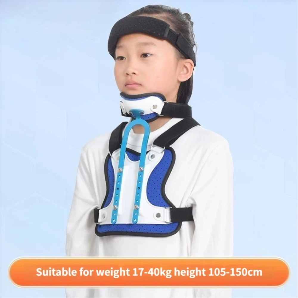 Children Neck Chest Support Correction Oblique Cervical Vertebra Spine Injury Protection During Rehabilitation Fixed Head Crutch