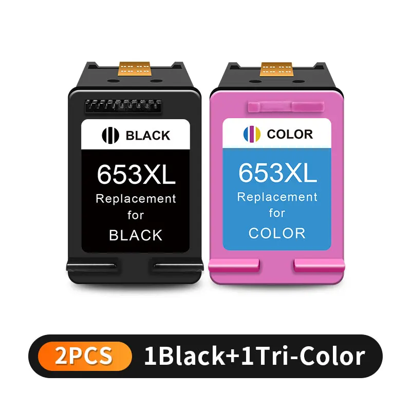 653XL Ink Cartridge Replacement For HP 653 HP653 XL Compatible DeskJet Ink Advantage 1275 2374 2375 6075 6475 Printer