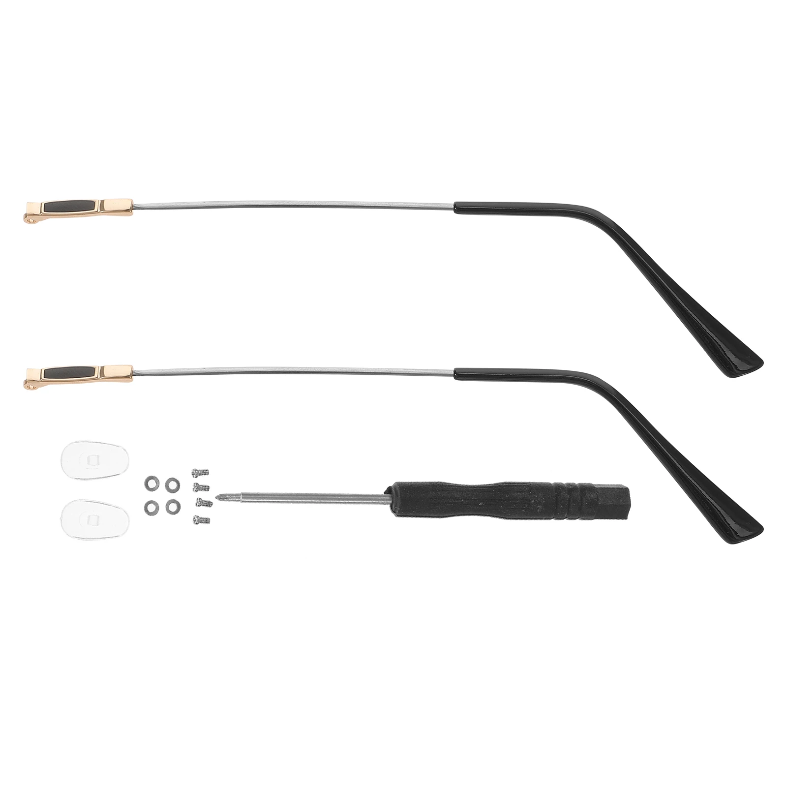 

Metal Eyeglasses Temple Replacement Durable Repair Accessories Glasses Parts Universal Fit Easy Install Sunglasses Arm Glass