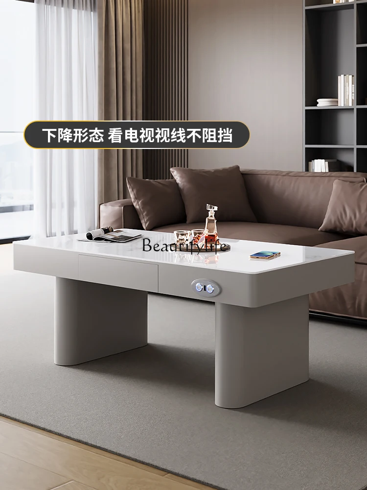 z.Multifunctional lift coffee table dining table dual-purpose two-in-one electric smart desk