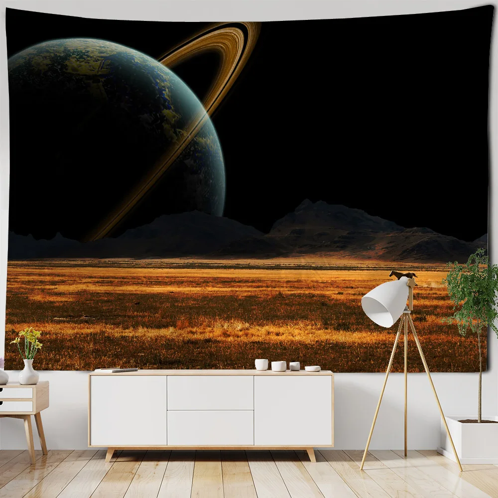 

Dream landscape tapestry wall hanging starry sky castle bohemian printed cloth tapestry home wall decoration room decoration