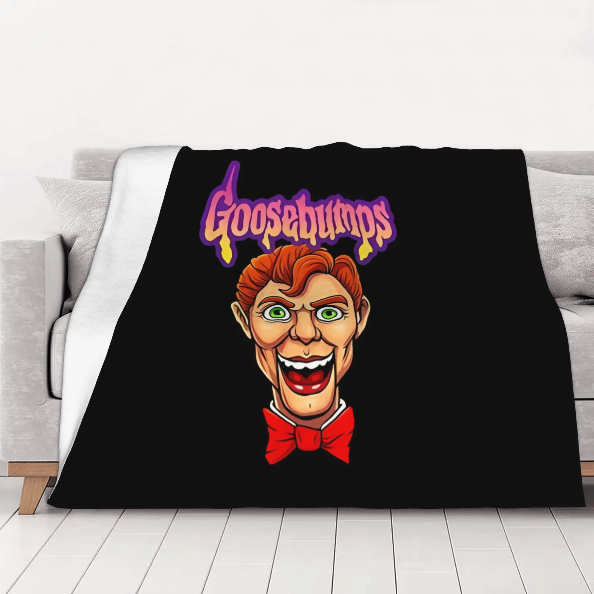 1PC home Cute Room Decor Slappy Doll Halloween Blanket Throw Blanket Goosebumps Novelty Warm Blanket All Season
