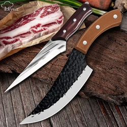 Handmade Forged Knife Kitchen knife Stainless Steel Full-Tang Butcher Boning Meat Cleaver Knife Meat Cleaver Knives