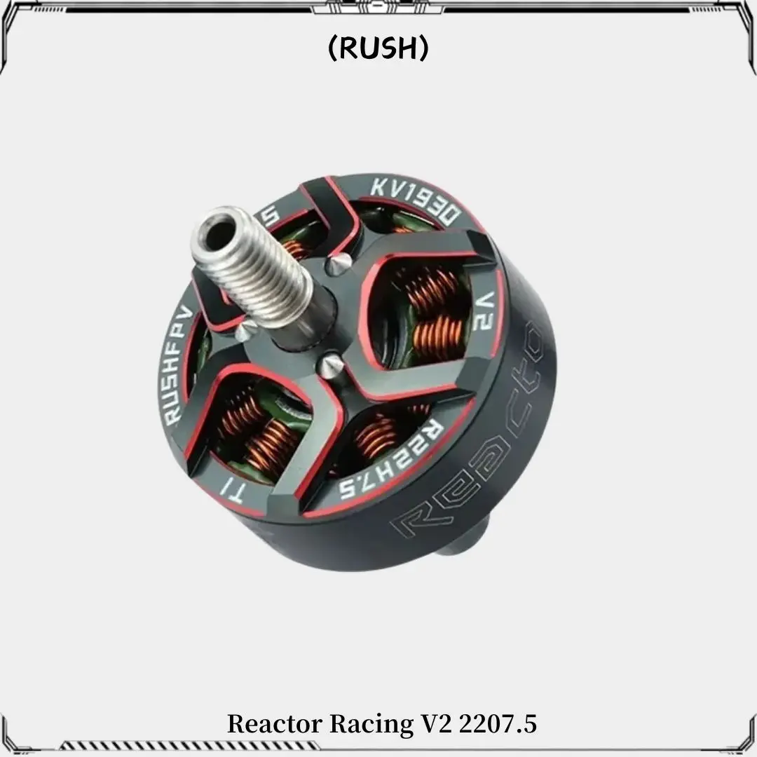 RUSHFPV مفاعل سباق V2 2207.5 1930KV 2030KV فرش السيارات ل RC طائرة بدون طيار FPV حرة سباق الطائرة بدون طيار