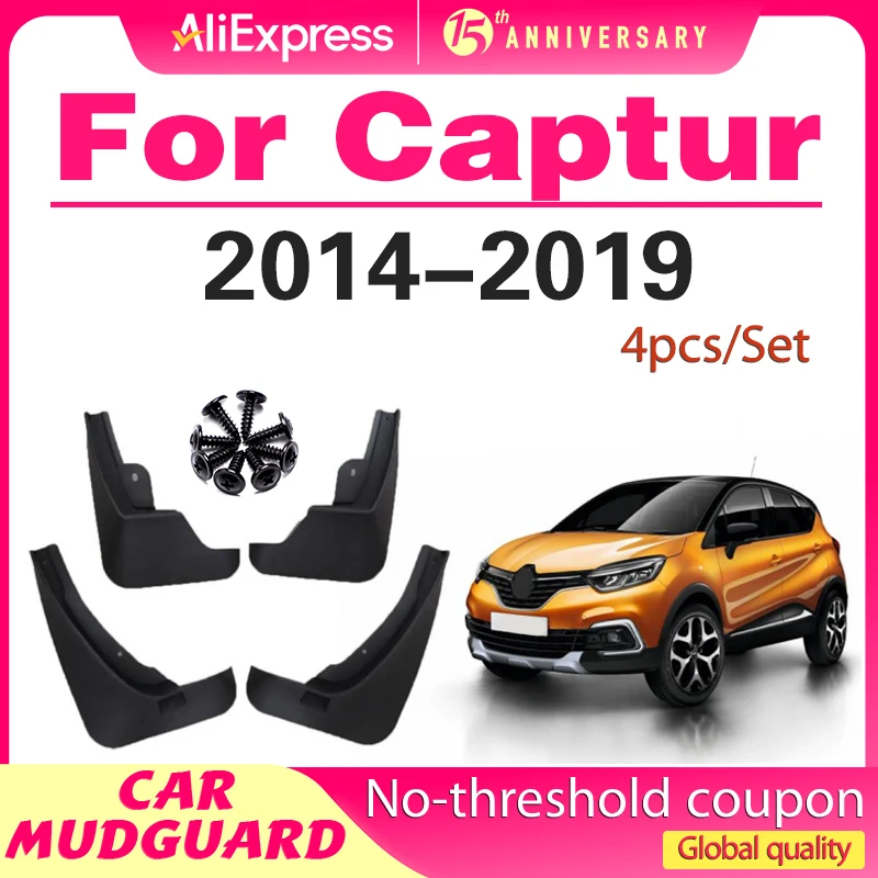 

For Renault Captur 2014 2015 2016 2017 2018 2019 Fender Mudguard Mud Flaps Guard Splash Flap Mudguards Car Accessories