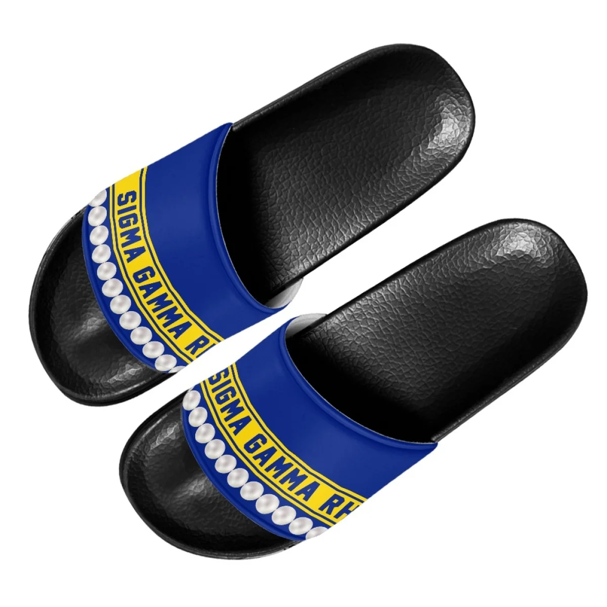 New Summer Women Slippers 2023 New Sigma Gamma Rho Pearl Designer Non-Slip Shower Slides Outdoor Fashion Sandals Footwear Gift