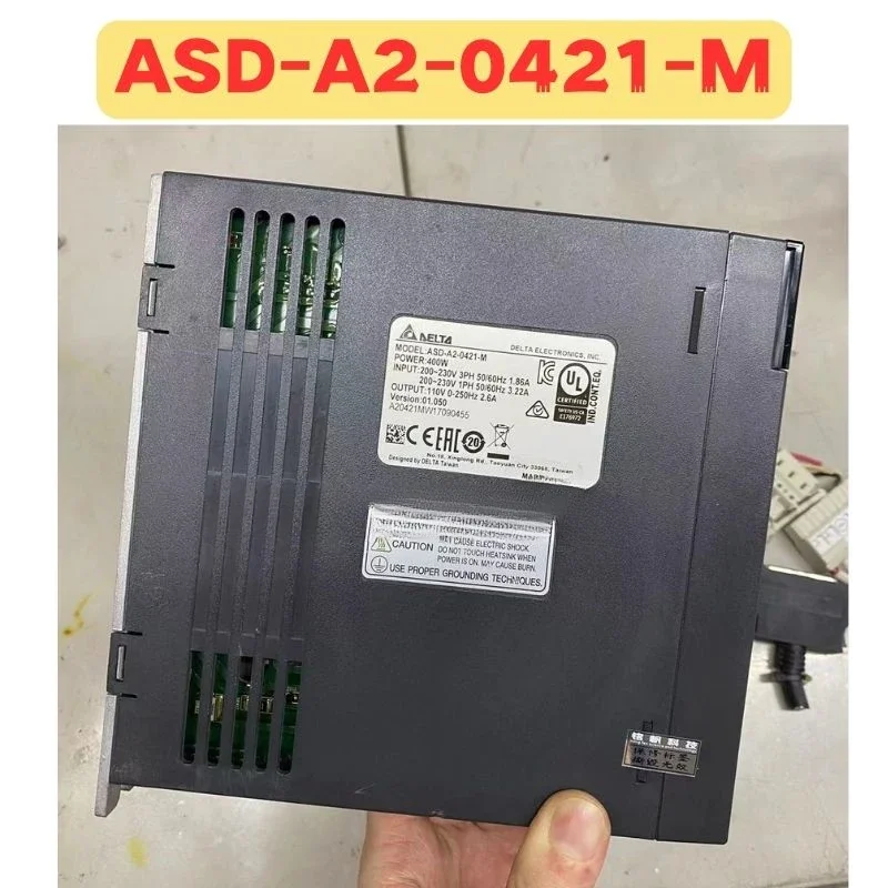 Second-hand Servo Drive ASD-A2-0421-M ASD A2 0421 M Normal Function Tested OK