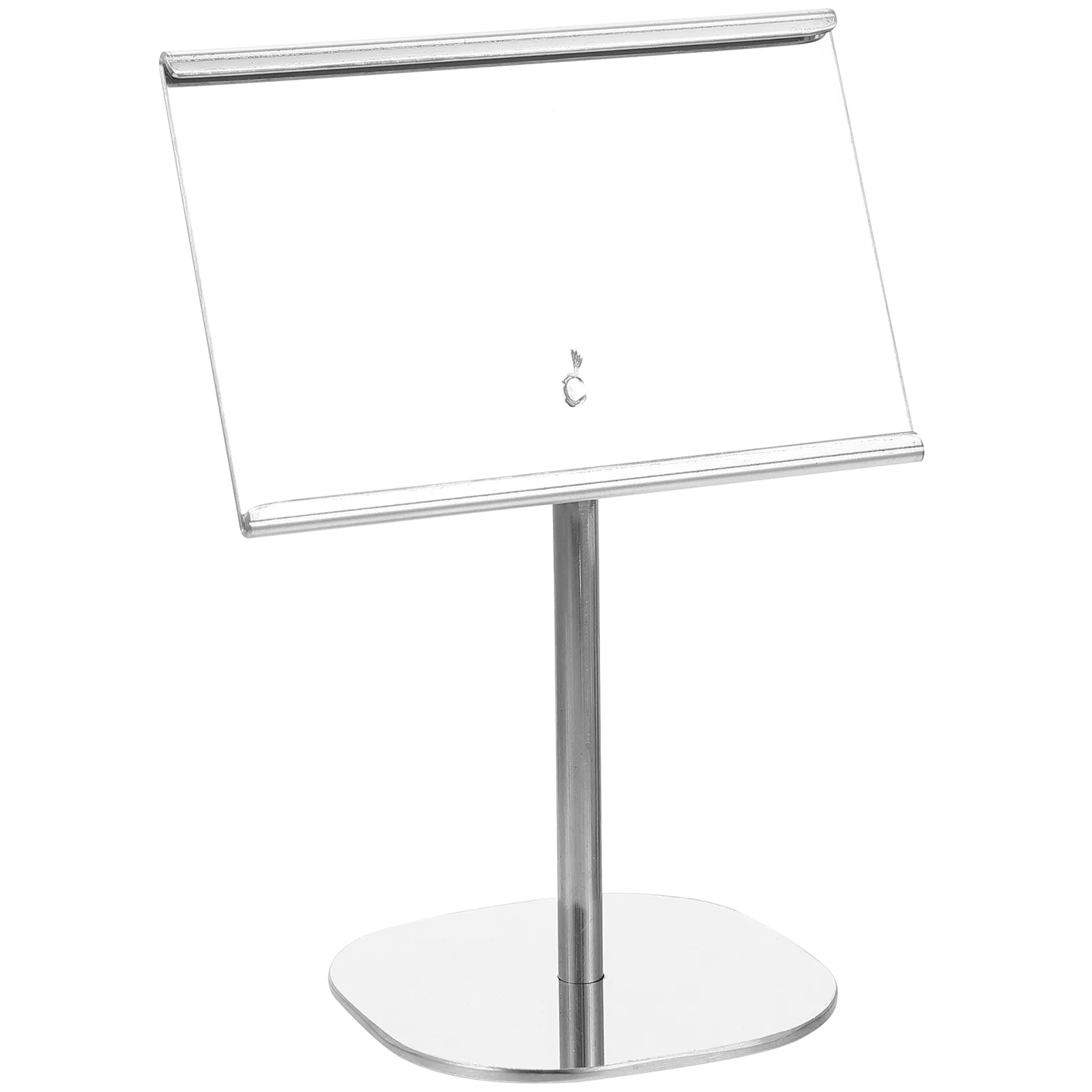 

Stainless Steel Table Cards Holder Ellipse Base Tall Stand for Restaurant Hotel Cafe Menu Seats Place Card Display Table Number