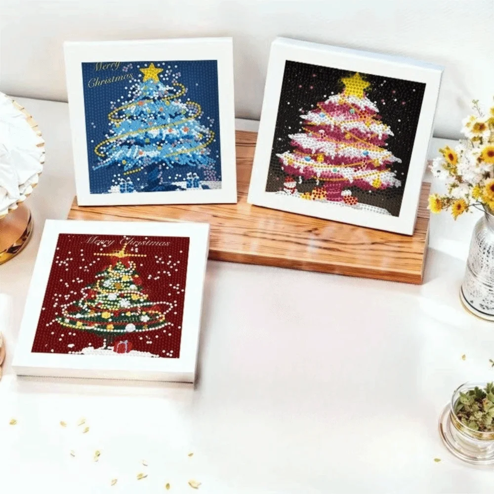 Easy DIY Christmas Diamond Painting Kit Decorative Desk Stand Handmade Gift Diamond Painting Kit Fun Educational