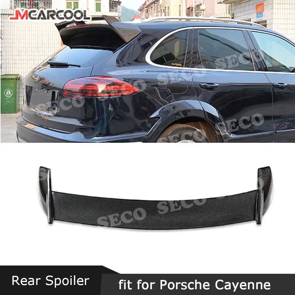 

JMCARCOOL Carbon Fiber Car Rear Spoiler Rear Trunk Wing For Porsche Cayenne 958 SUV 4 Door GTS S Sport 2015-2017