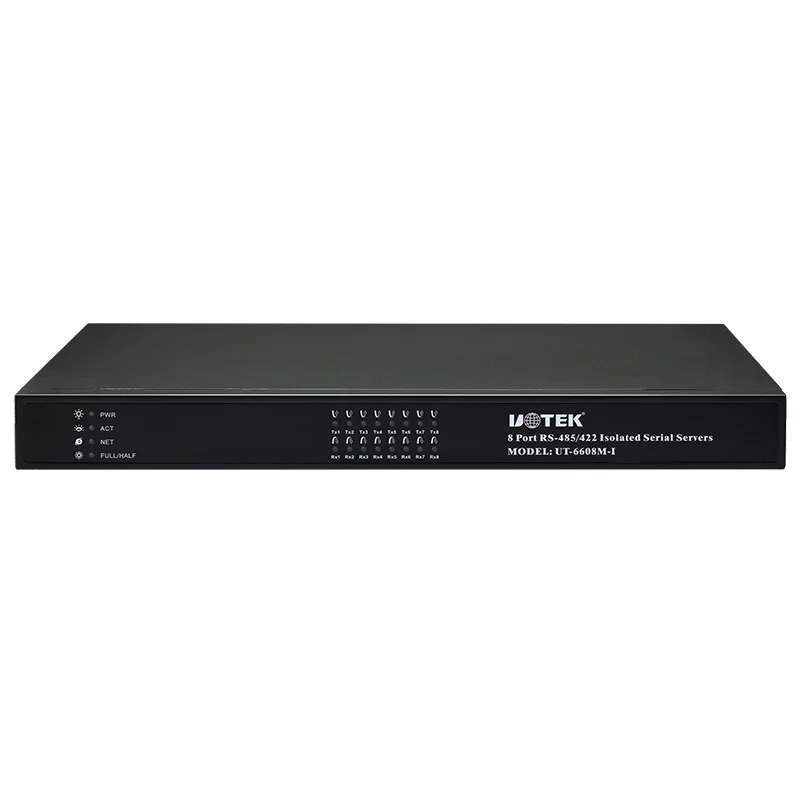 UT-6608M-I 8-port Serial Isolated Server 8-port 485 To Ethernet Port 485 To Rack Mounted