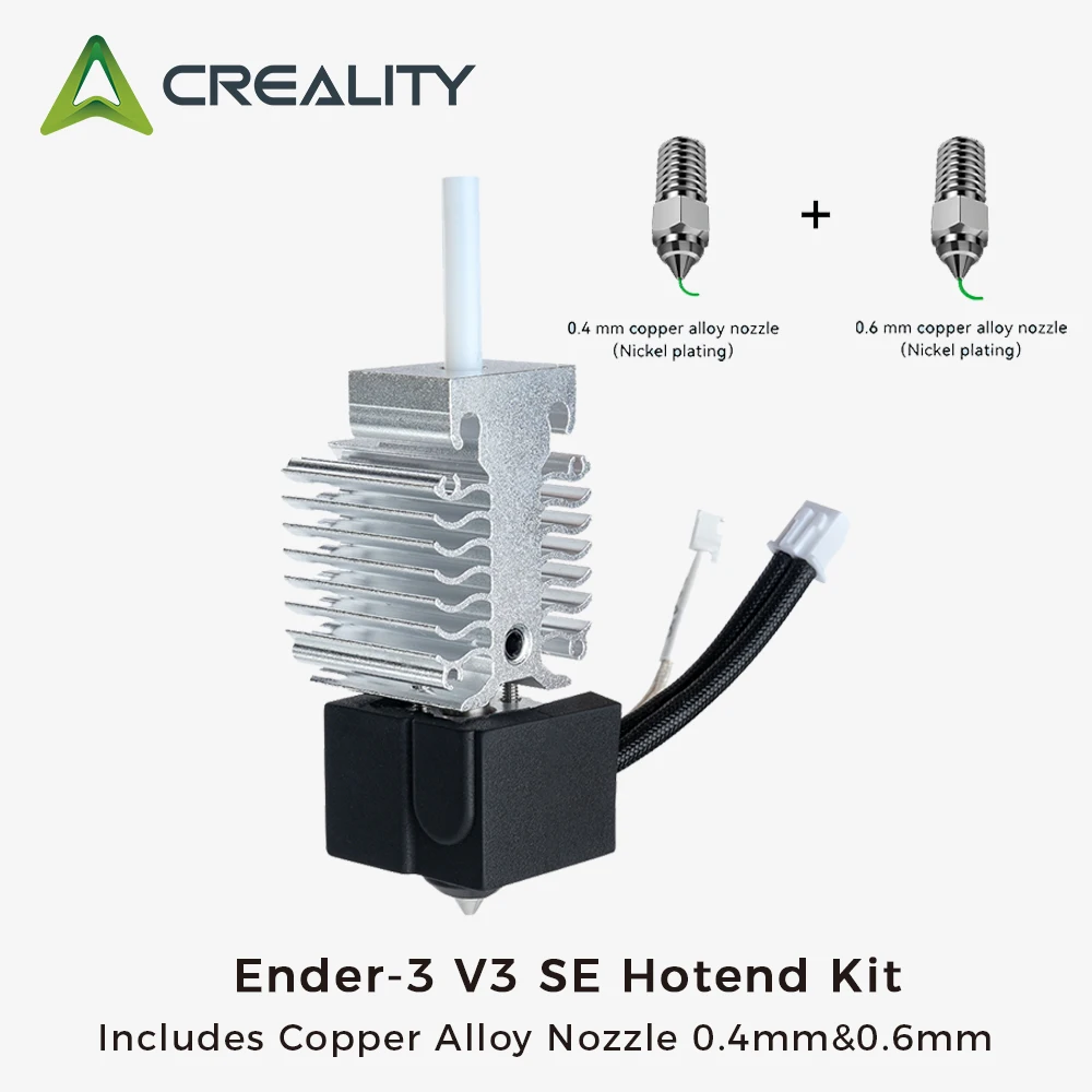 

Набор для быстрой печати Creality Ender-3 V3 SE Включает сопло из медного сплава 0,4 мм и 0,6 мм высотой 250 мм/с аксессуары для 3D-принтера