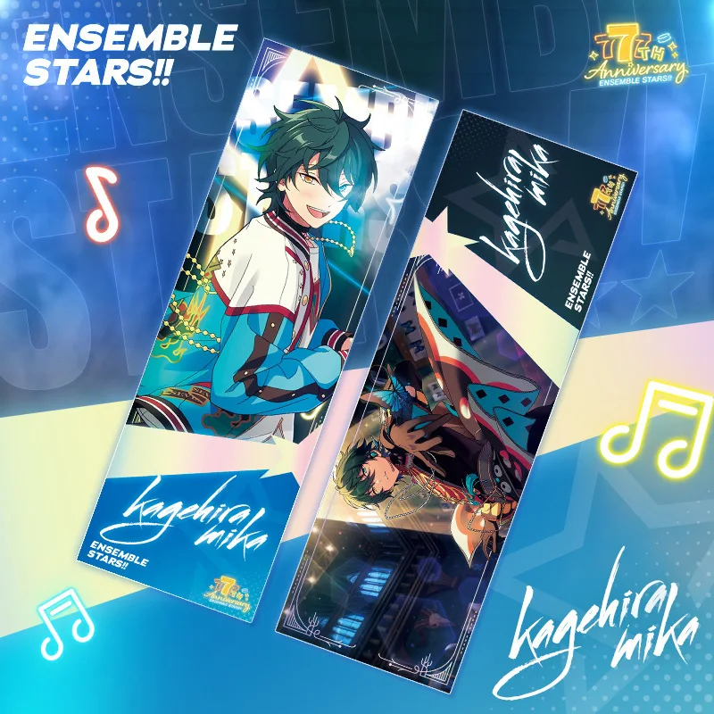 Ensemble Stars Anime Figures Sakuma Ritsu Sena Izumi Akehoshi Subaru Exquisite Laser Ticket Toy Bookmark Fans Christmas Gift