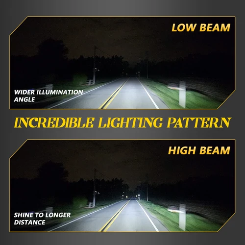 Imagen 2 del producto MONDEVIEW 10 tubos de cobre faro de coche de alta potencia H1 H4 H7 H11 9005 9006LED bombilla 400W 6000K 400000LM luz de circulación diurna