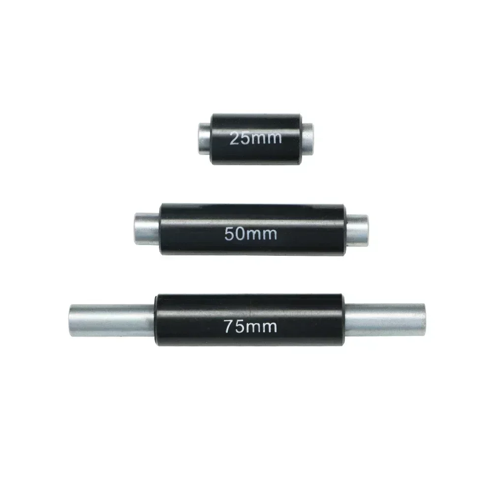 SHAHE 25mm 50mm 75mm Outside Micrometer Standard Caliper Calibration Block Rod Bar Ring Gauge