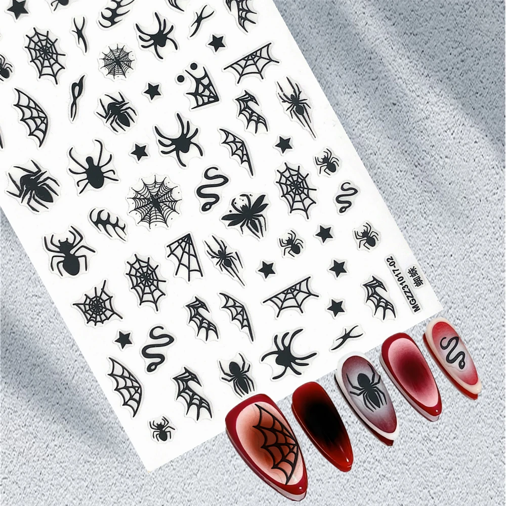 MG series  Mystical Snake 3D Daisy Sunflower Nail art Nail sticker decoration tool Sliders For Nail Decals