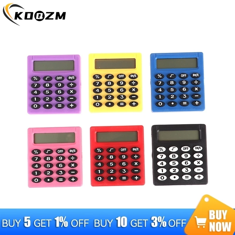 Gepersonaliseerde Mini Candy Color School Office Electronics Creatieve Rekenmachine Pocket Briefpapier Kleine Vierkante Rekenmachine