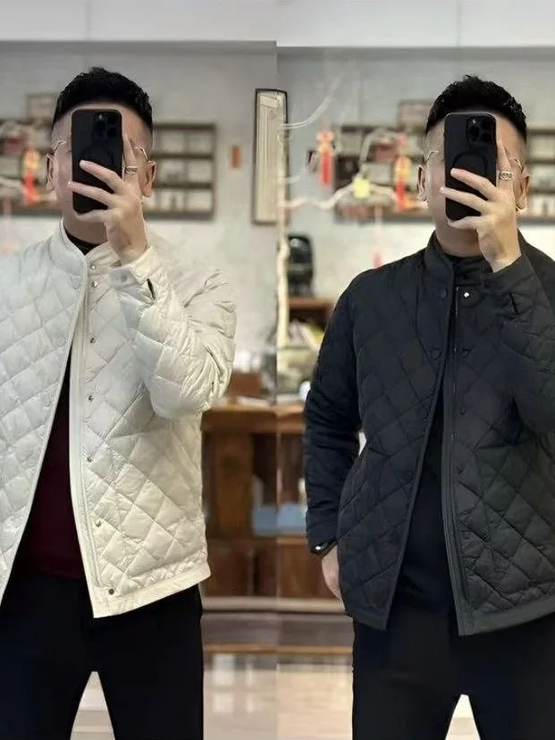 

Faionable Lightweight Cotton Jaet Collar Men's Casual Wear 2026 Winter New Sle Versatile Slim Fit Youth Trendy Coat