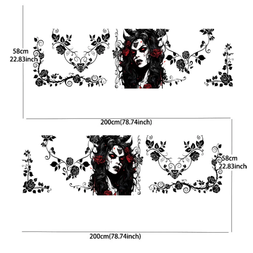 woman surrounded by butterflies Car Side Wraps, Self-Adhesive PVC Waterproof & Scratch-Resistant Stickers, Car Accessory Gift
